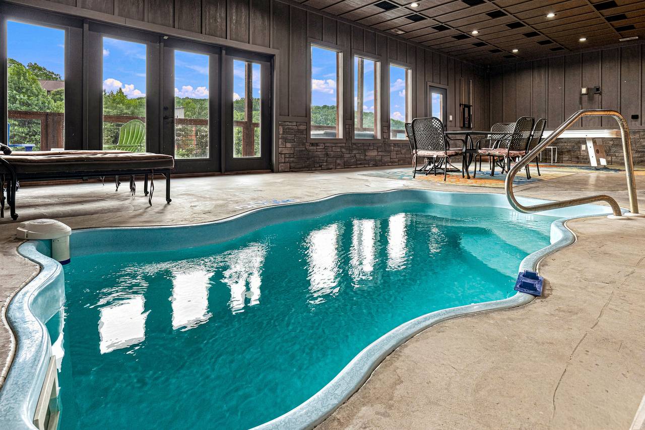 Private indoor heated pool for year-round swimming. Private indoor heated pool for year-round swimming.