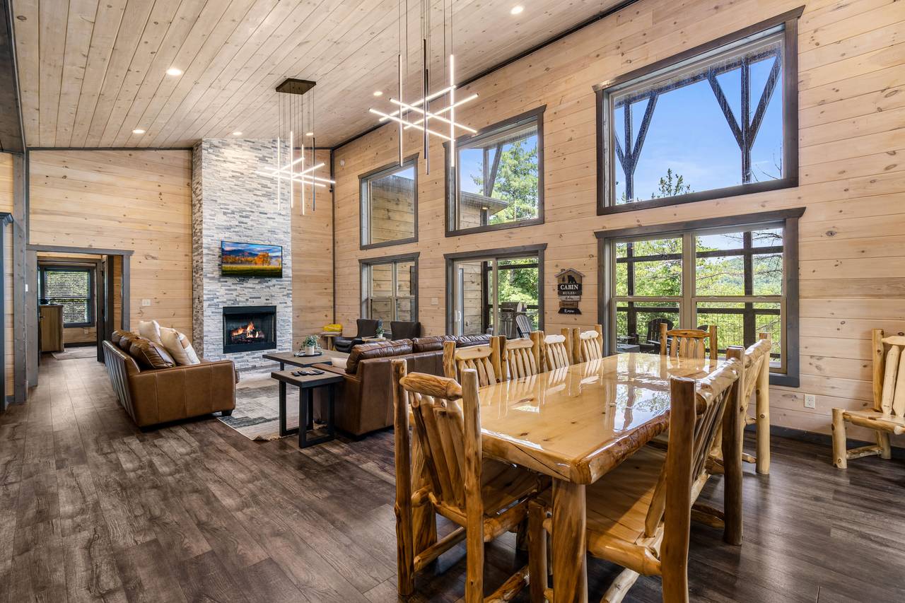 Custom Dining Table and 2 additional bar seating areas Custom Dining Table and 2 additional bar seating areas