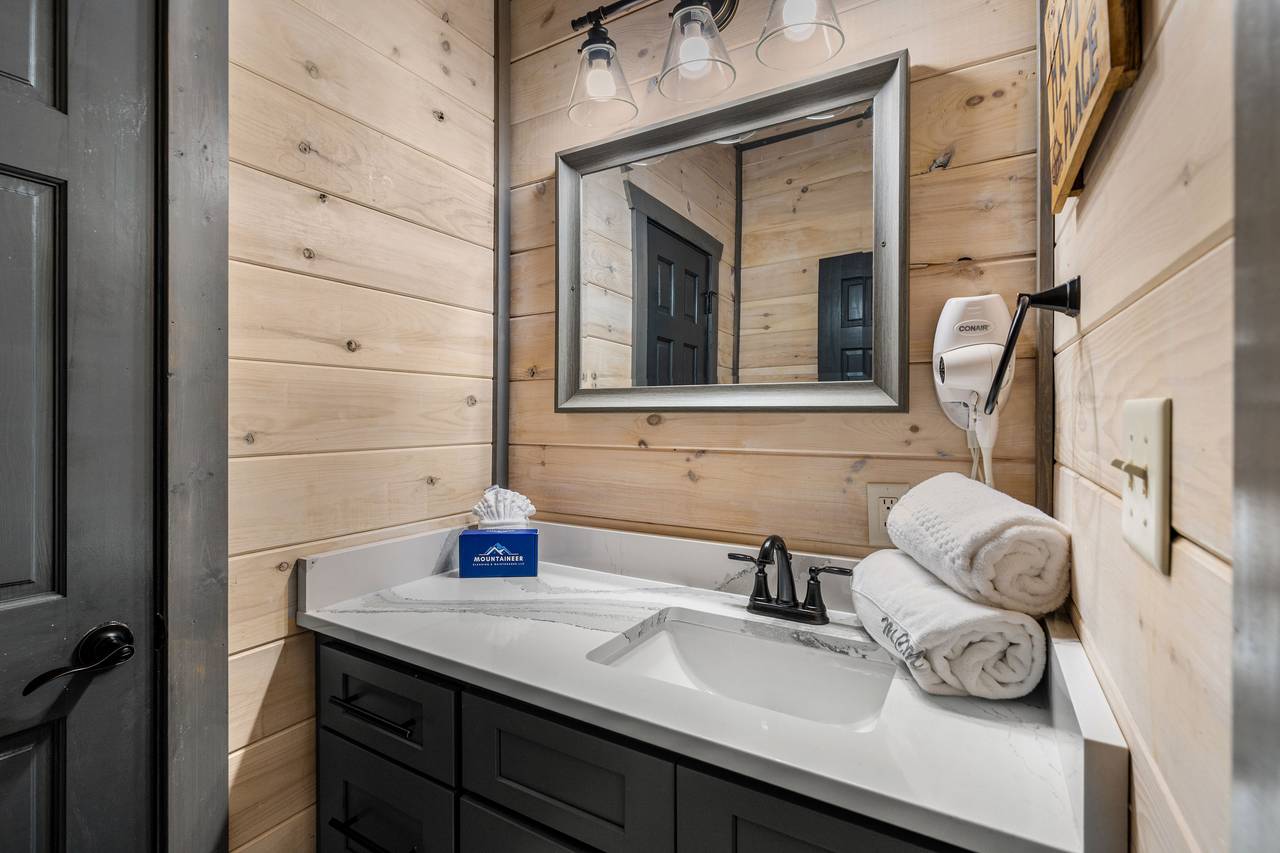 Modern Shared Bath with Stand-Up Shower & Vanity Modern Shared Bath with Stand-Up Shower & Vanity