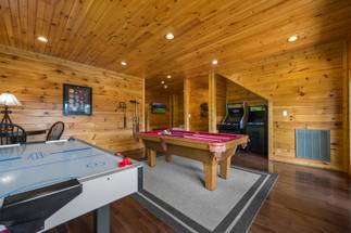 Game Room: Pool Table, Air Hockey, Golden Tee, Multi-Cade Arcade Game Room: Pool Table, Air Hockey, Golden Tee, Multi-Cade Arcade