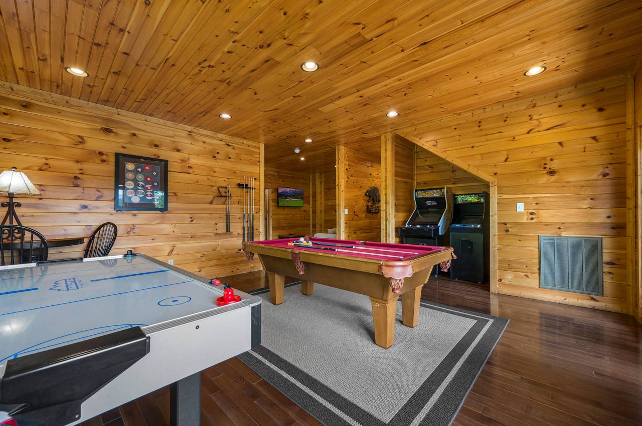 Game Room: Pool Table, Air Hockey, Golden Tee, Multi-Cade Arcade Game Room: Pool Table, Air Hockey, Golden Tee, Multi-Cade Arcade