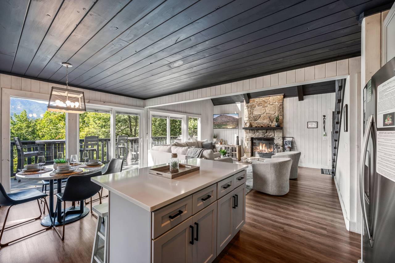 Kitchen island with seating for three Kitchen island with seating for three