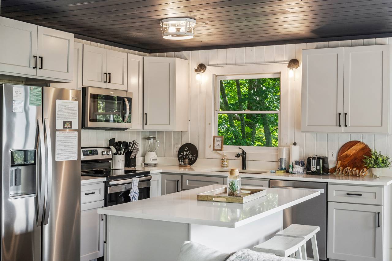 Newly remodeled kitchen with stainless steel Newly remodeled kitchen with stainless steel