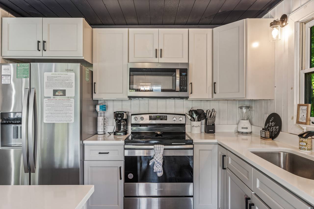 Newly remodeled kitchen with stainless steel Newly remodeled kitchen with stainless steel