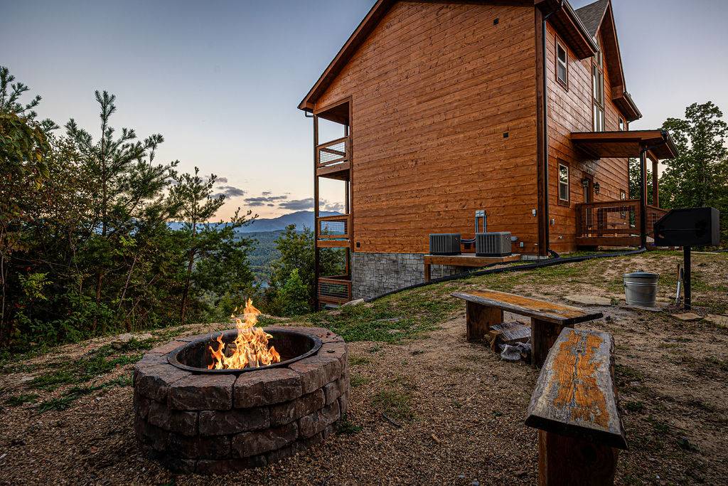 Enjoy a campfire under the stars & cookout on park-style grill