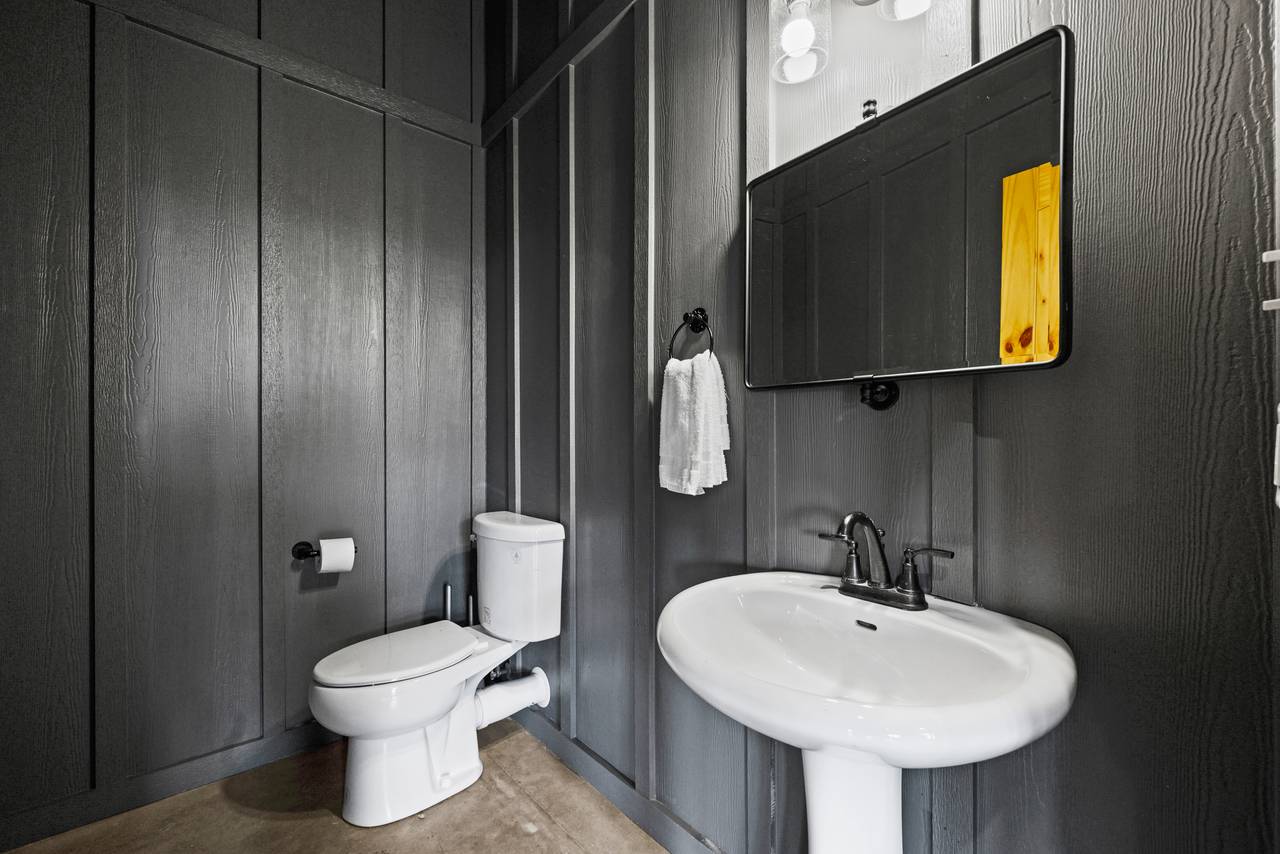 Pool room half bath Pool room half bath