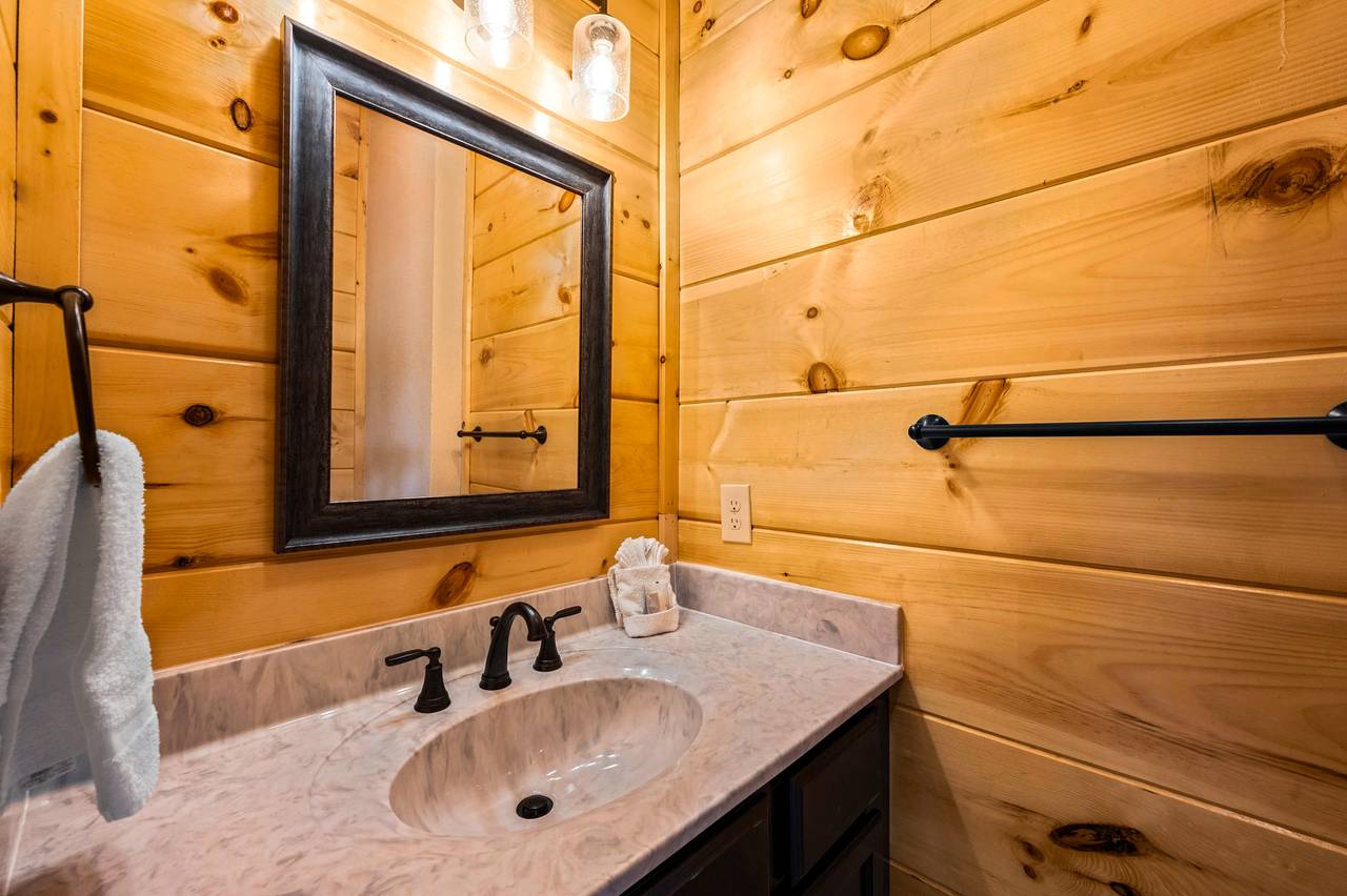 Pool room half bath Pool room half bath