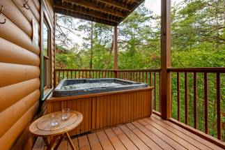 Soak your troubles away in your private hot tub on the back deck Soak your troubles away in your private hot tub on the back deck