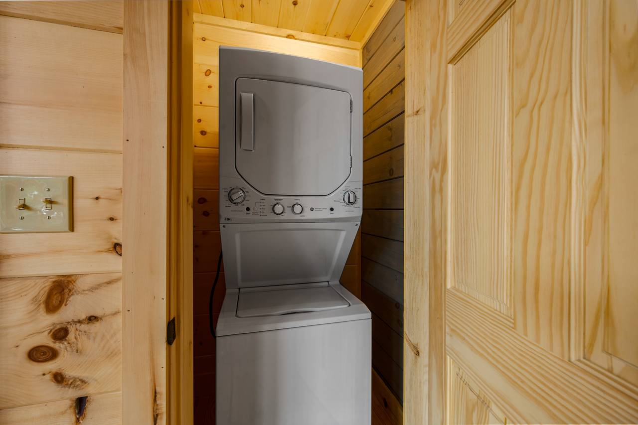 Stackable washer and dryer. Stackable washer and dryer.