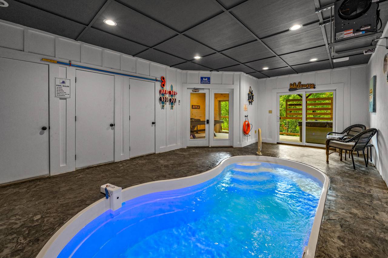 Take a splash in your private indoor heated pool! Take a splash in your private indoor heated pool!