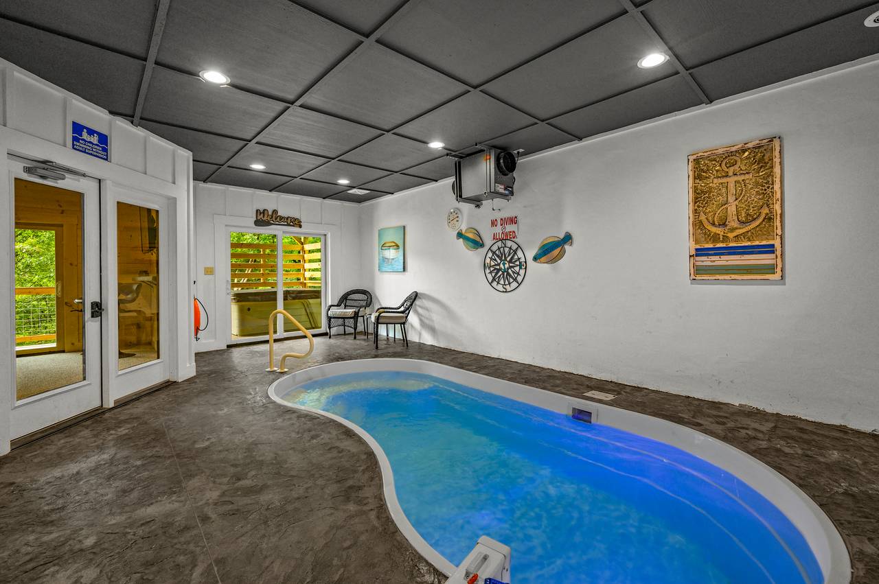 Take a splash in your private indoor heated pool! Take a splash in your private indoor heated pool!