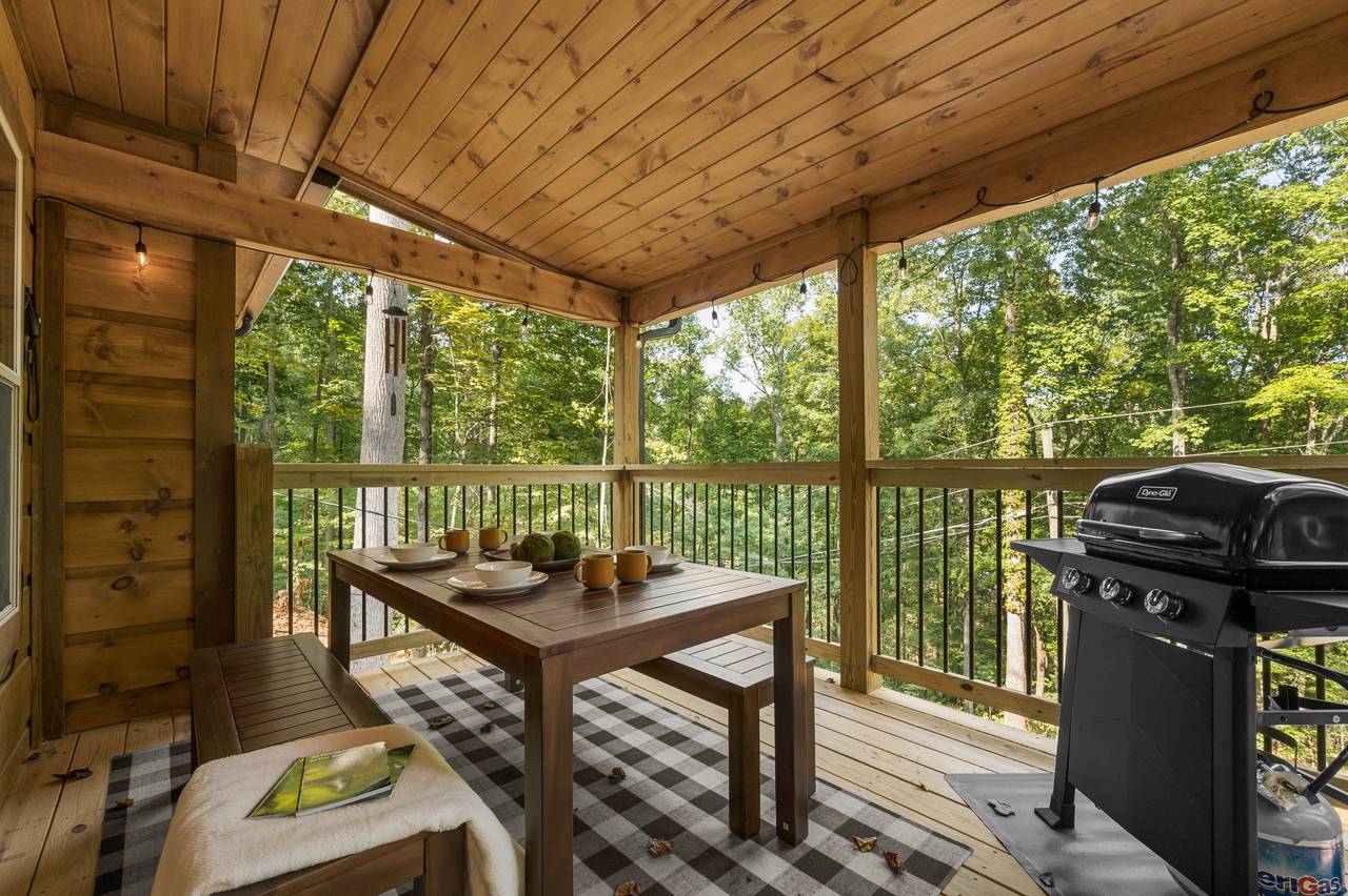 Outdoor dining and propane grill Outdoor dining and propane grill