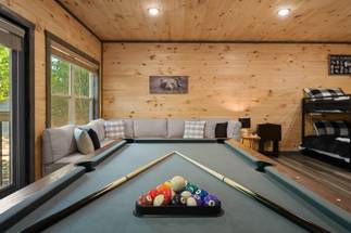 <span class="name">Pool table with comfy spectator seating</span> <span class="name">Pool table with comfy spectator seating</span>