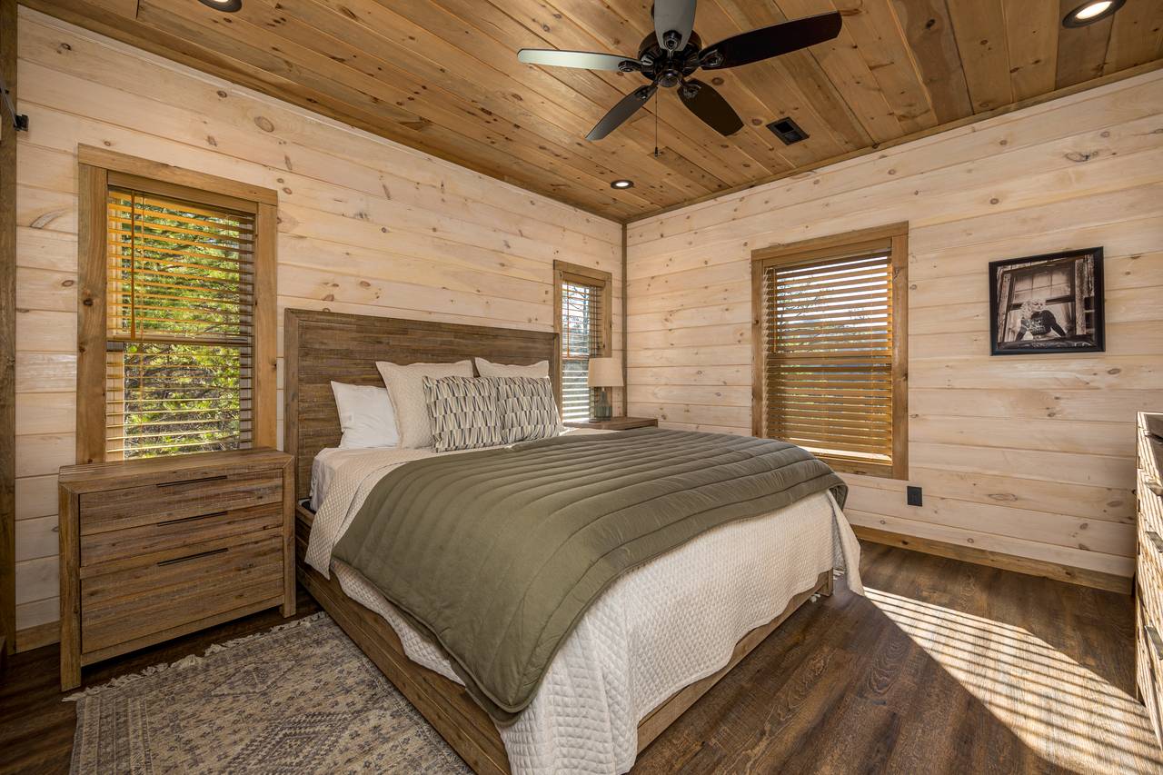 Entry level King Bedroom with en-suite full bath and TV Entry level King Bedroom with en-suite full bath and TV