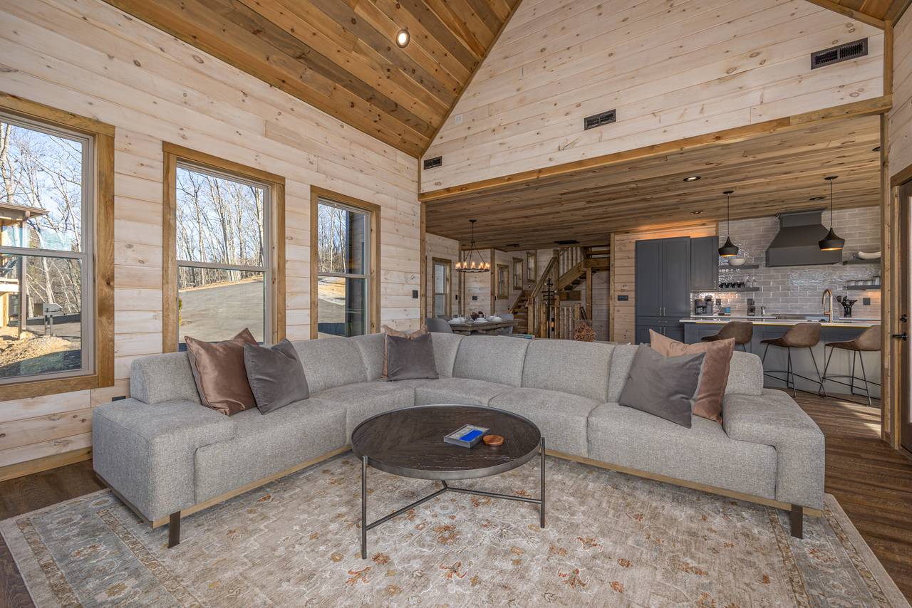 Cozy living room with flat screen tv Cozy living room with flat screen tv