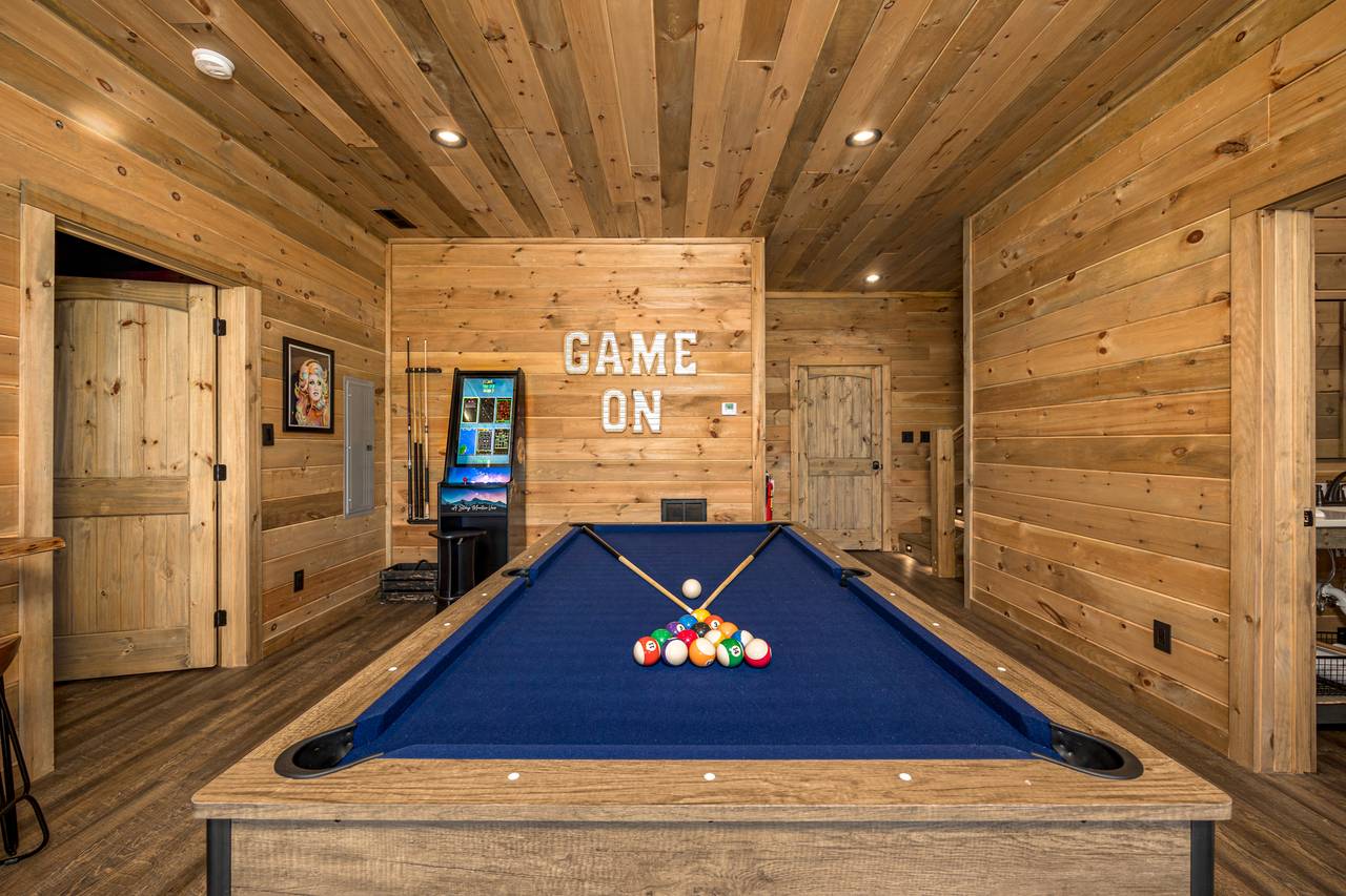 Game Room: multi-cade, pool table, and foosball table Game Room: multi-cade, pool table, and foosball table