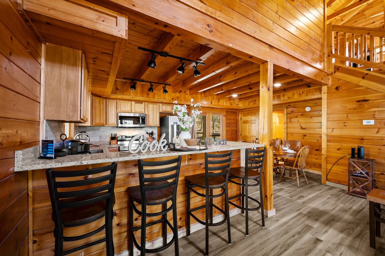 Additional bar stool seating for dining Additional bar stool seating for dining