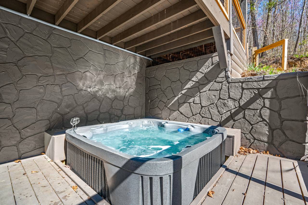 Private hot tub Private hot tub
