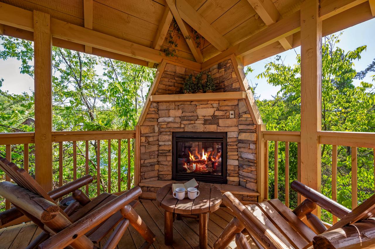 Relax by the outdoor fireplace, any time of the year! Relax by the outdoor fireplace, any time of the year!