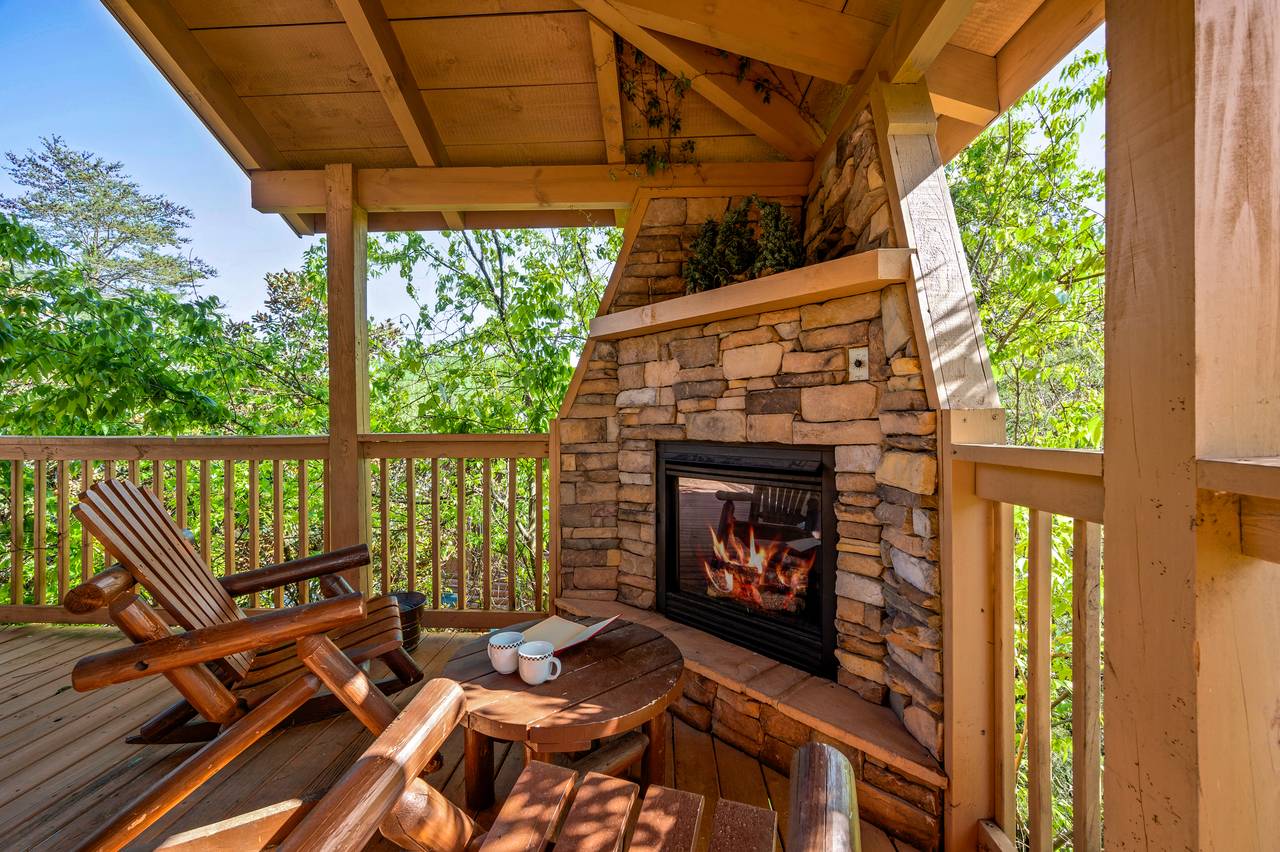 Relax by the outdoor fireplace, any time of the year! Relax by the outdoor fireplace, any time of the year!