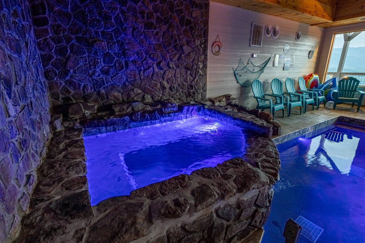 Splash into a private indoor heated pool Splash into a private indoor heated pool