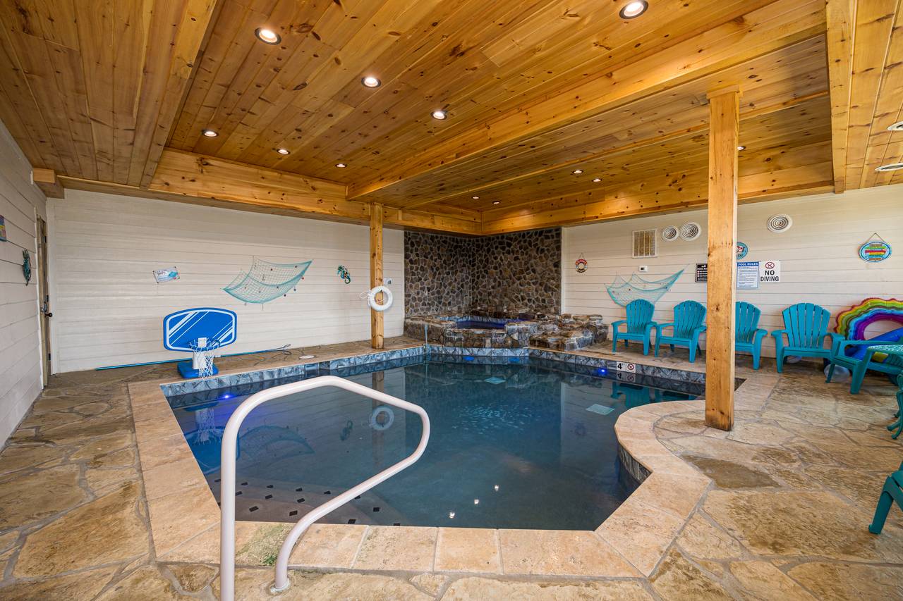 Splash into a private indoor heated pool Splash into a private indoor heated pool