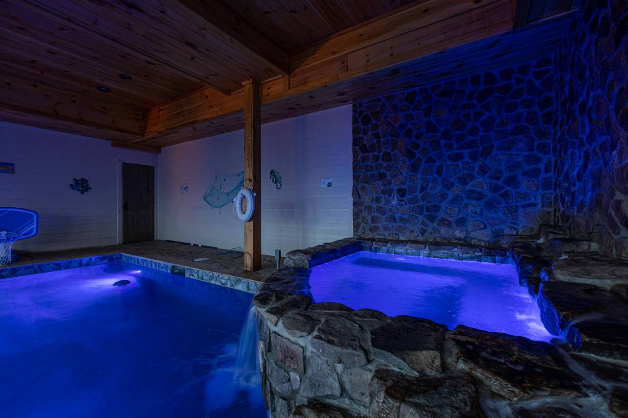 Splash into a private indoor heated pool Splash into a private indoor heated pool