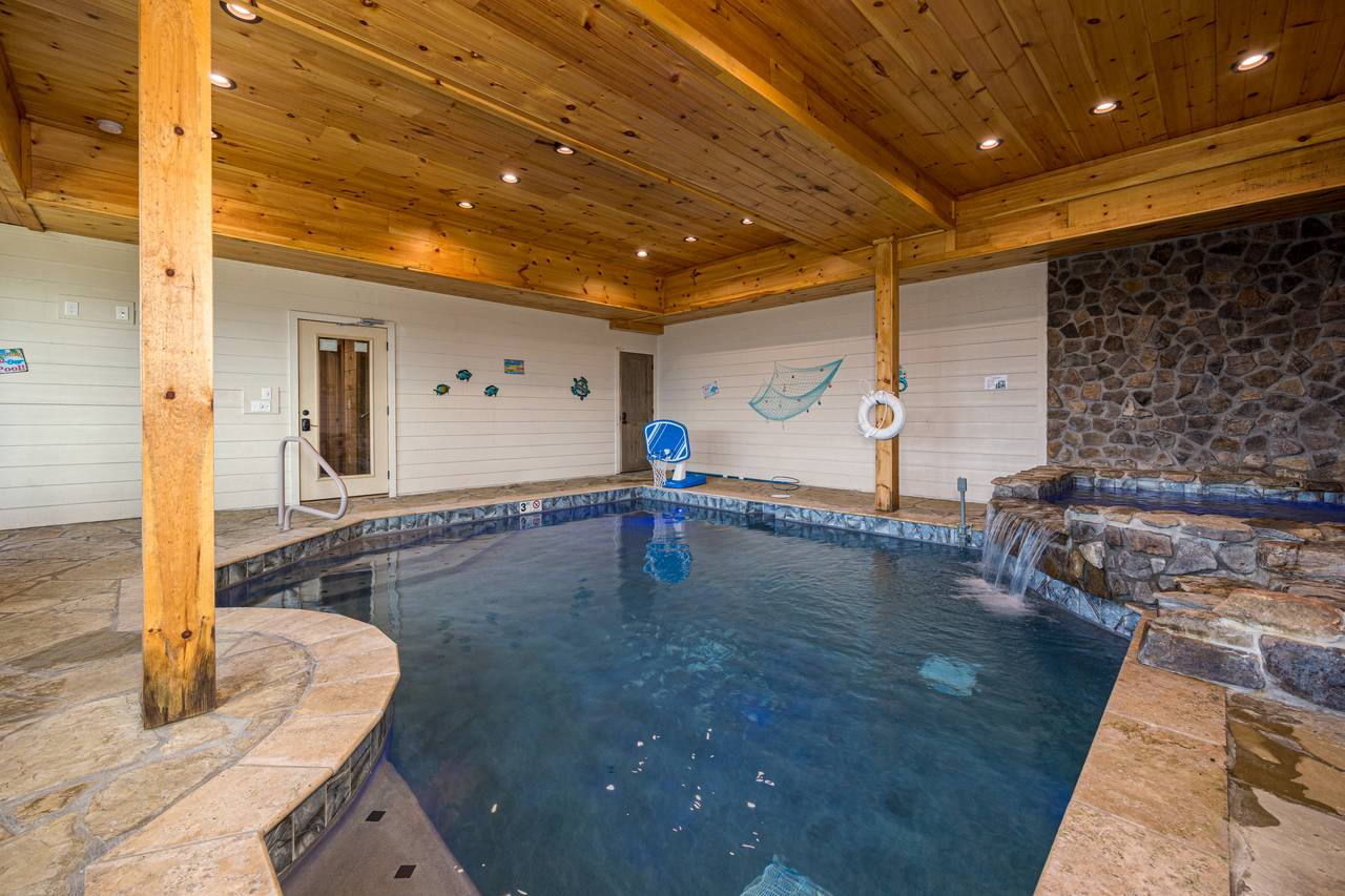 Splash into a private indoor heated pool Splash into a private indoor heated pool