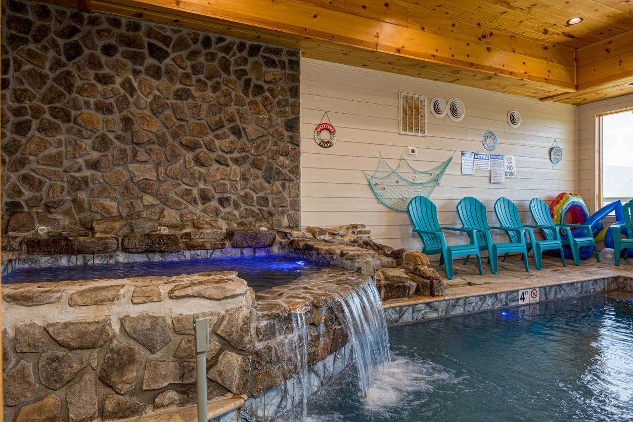 Splash into a private indoor heated pool Splash into a private indoor heated pool