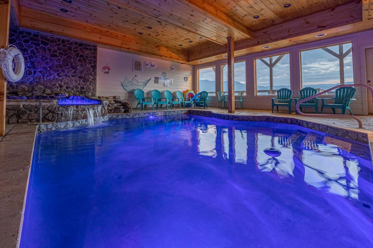 Splash into a private indoor heated pool Splash into a private indoor heated pool