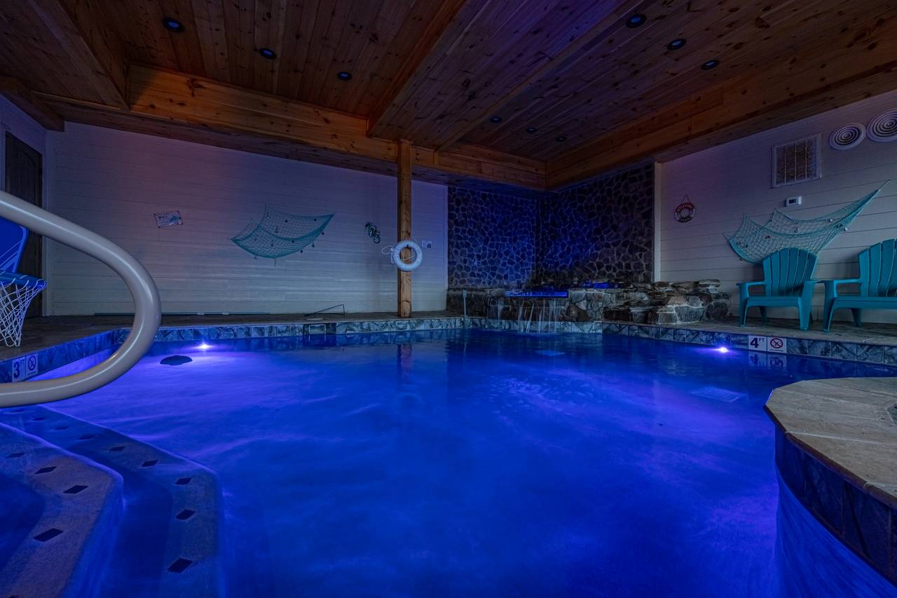 Splash into a private indoor heated pool Splash into a private indoor heated pool