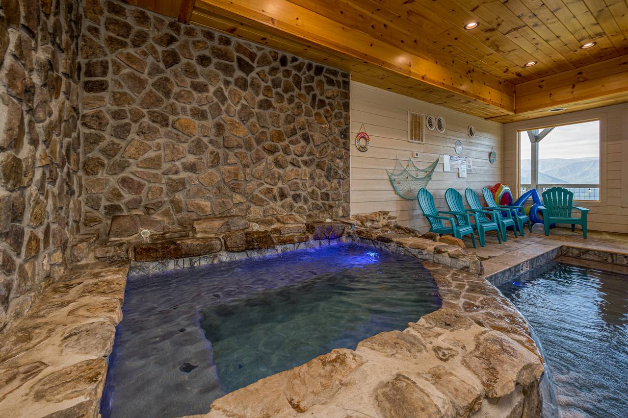 Splash into a private indoor heated pool Splash into a private indoor heated pool