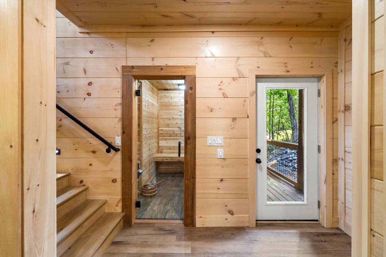 Lower level sauna Lower level sauna