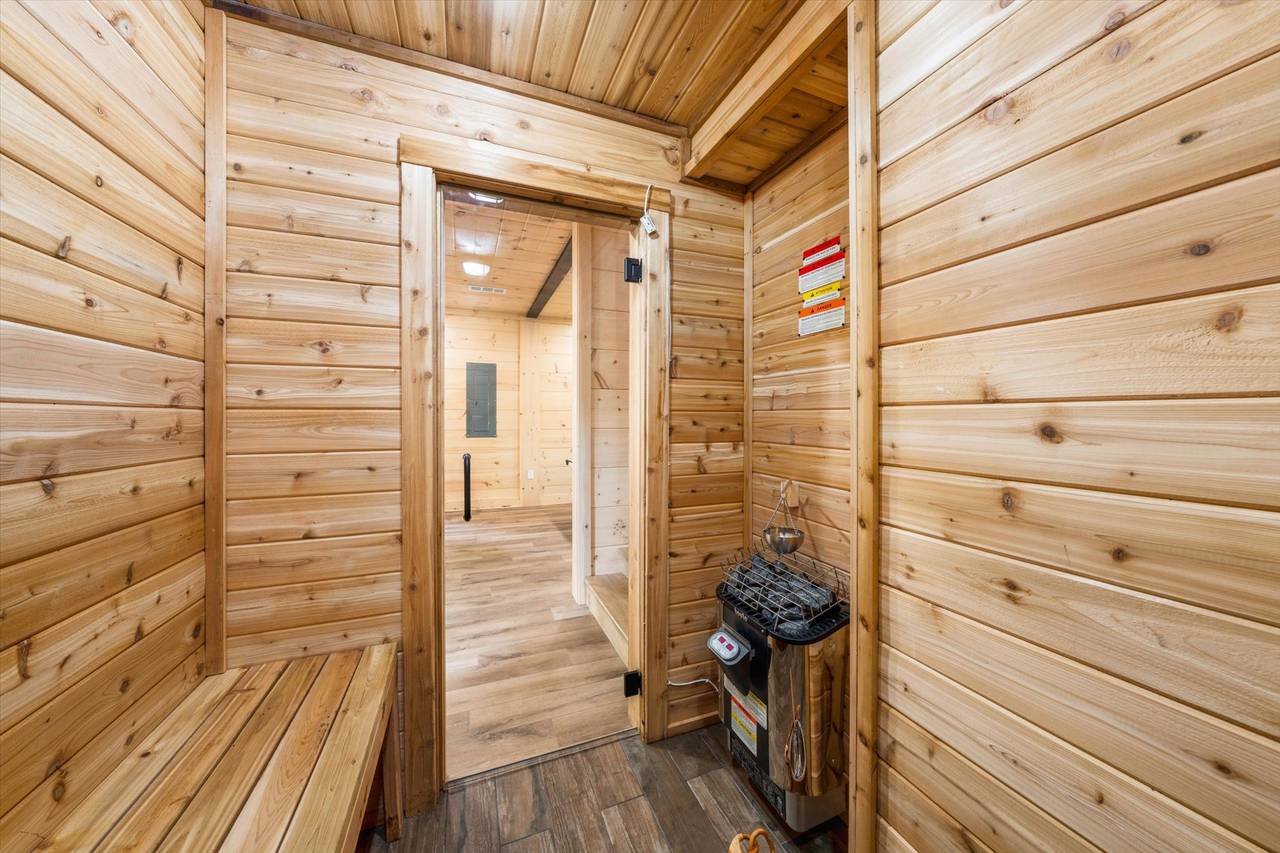 Lower level sauna Lower level sauna