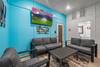 Private indoor heated pool with seating area Private indoor heated pool with seating area