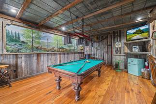 <span class="name">Game Room with pool table, TV, and mini fridge</span> <span class="name">Game Room with pool table, TV, and mini fridge</span>
