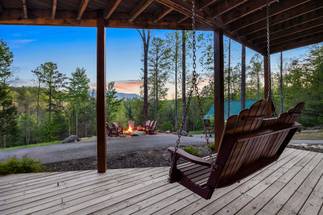 Outdoor porch swing with views of the Smoky Mountains! Outdoor porch swing with views of the Smoky Mountains!