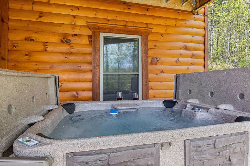 Private outdoor hot tub Private outdoor hot tub