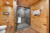 Upper level king ensuite full bath with standing shower Upper level king ensuite full bath with standing shower