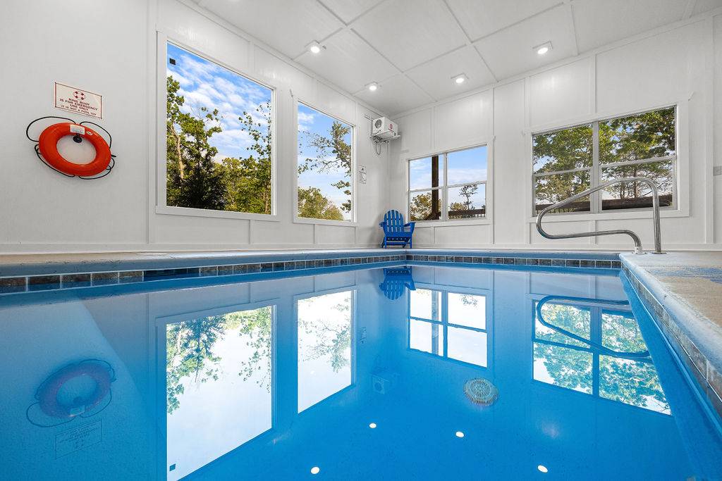 Private indoor heated swimming pool!
