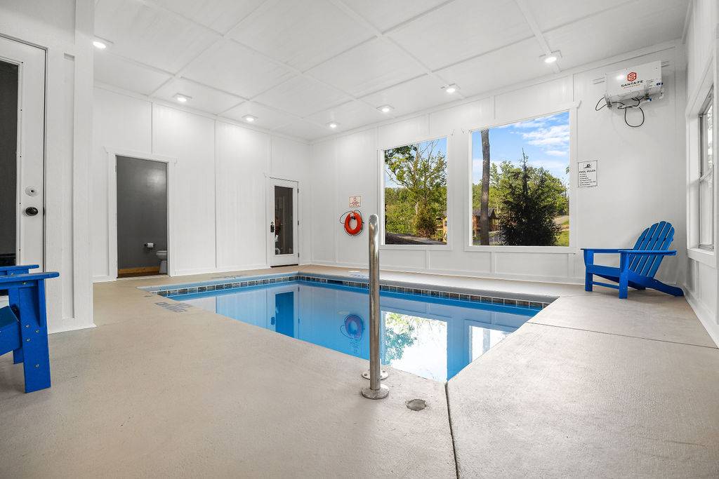 Private indoor heated swimming pool!