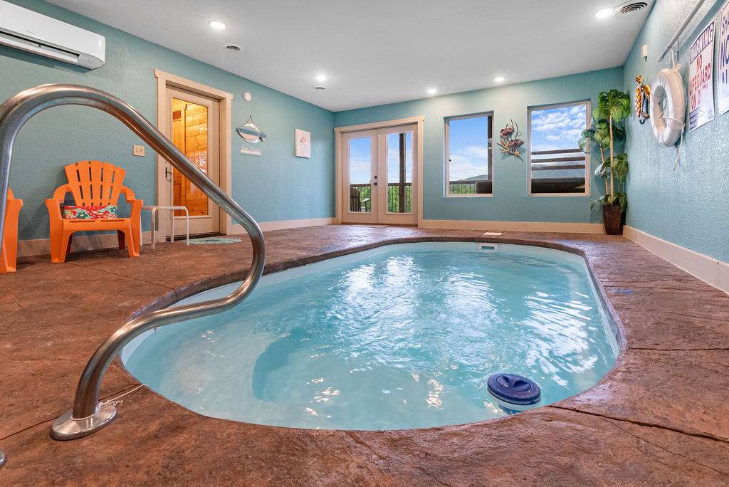 Private indoor heated pool for year-round enjoyment