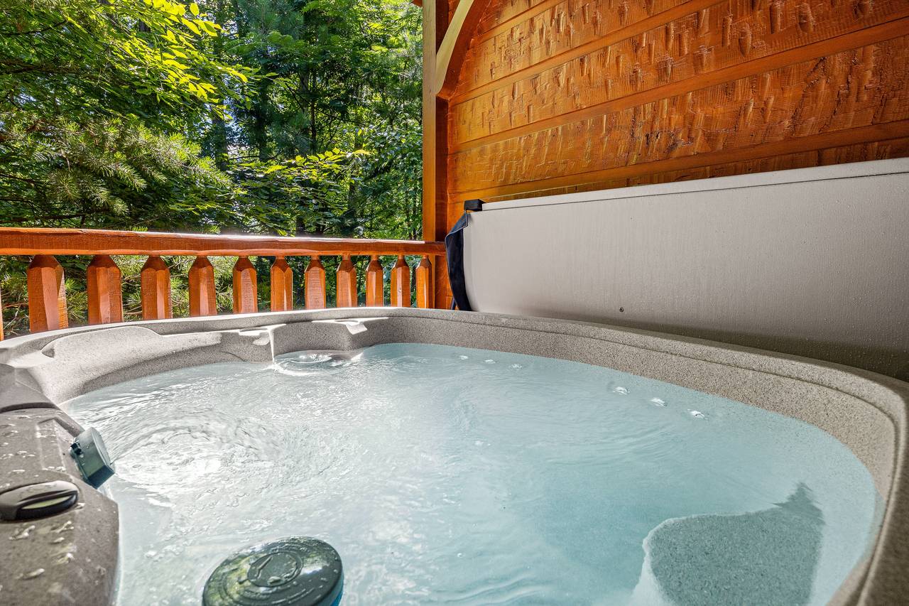 Private hot tub Private hot tub