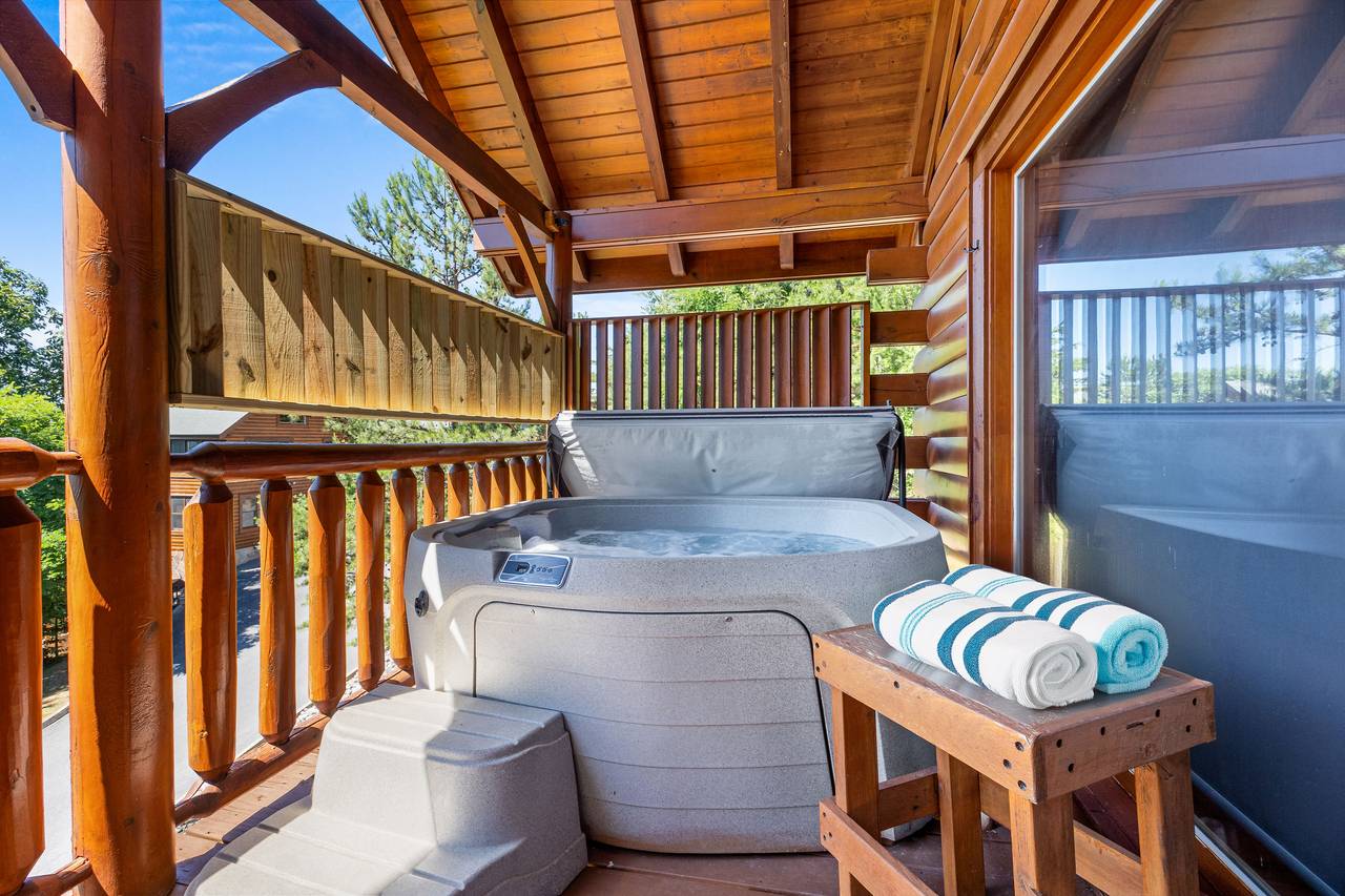 Private outdoor hot tub Private outdoor hot tub