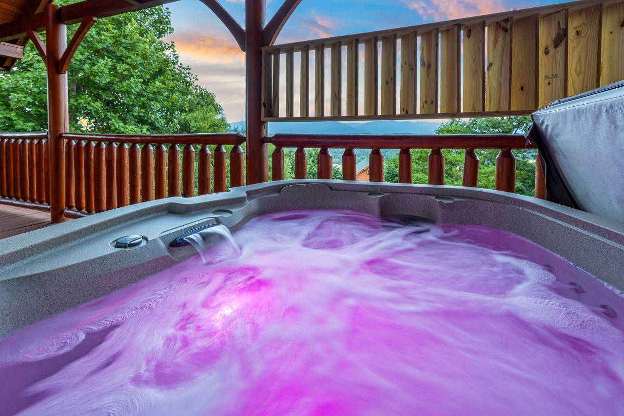 Private outdoor hot tub Private outdoor hot tub
