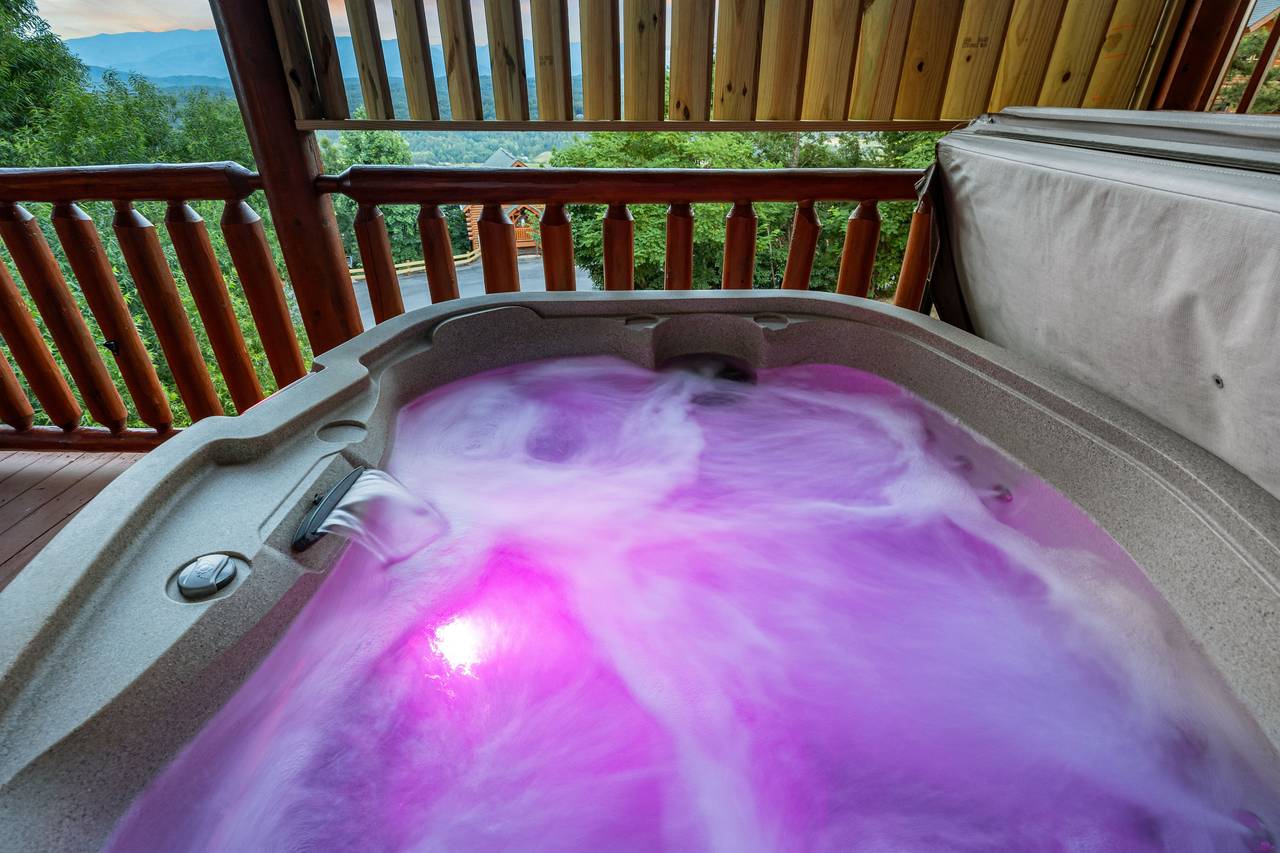 Private outdoor hot tub Private outdoor hot tub