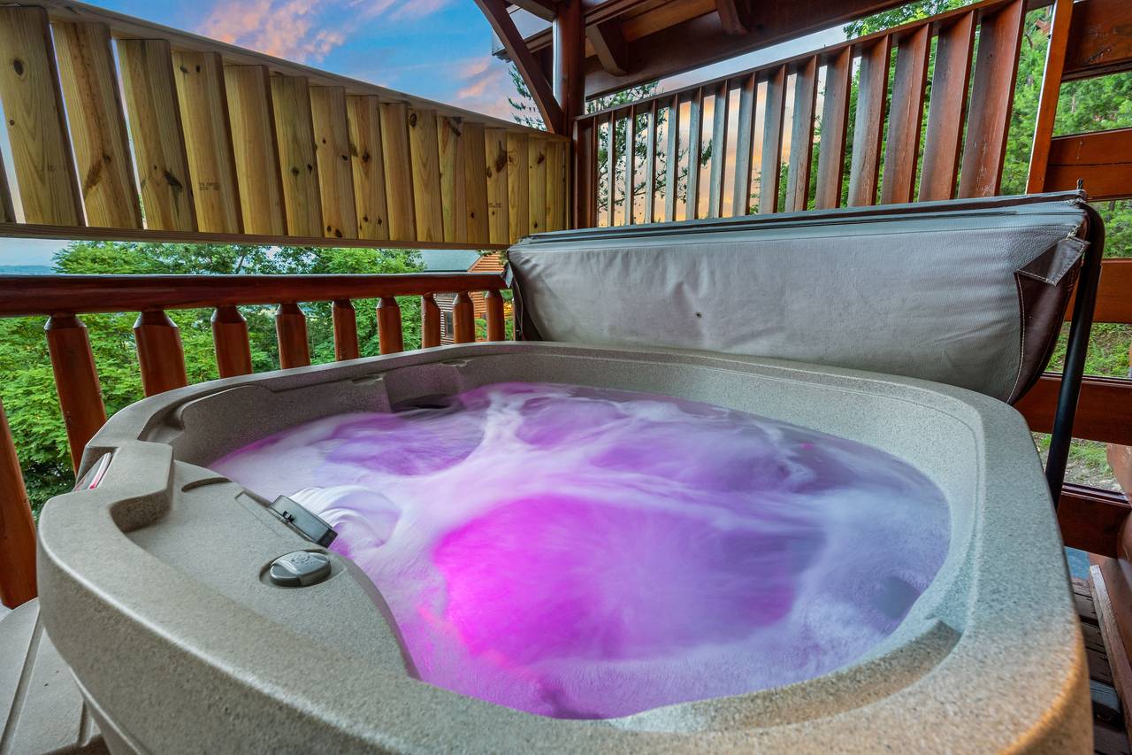Private outdoor hot tub Private outdoor hot tub