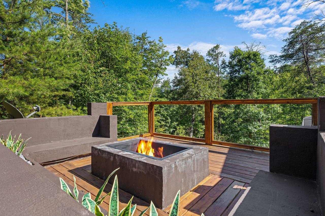 Outdoor natural wood firepit. Outdoor natural wood firepit.