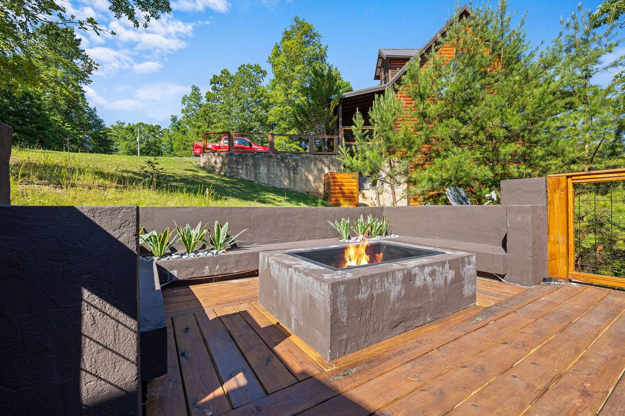 Outdoor natural wood firepit. Outdoor natural wood firepit.