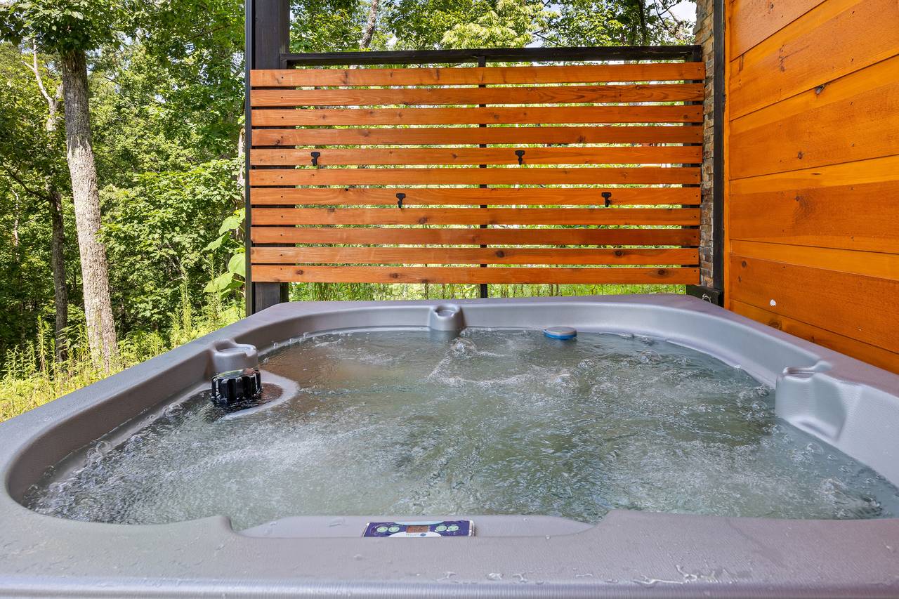 Private outdoor hot tub Private outdoor hot tub